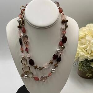 Lia Sophia BEAUJOLAIS
Necklace, 38-41" Glass &
Resin‎ Beads Sparkly